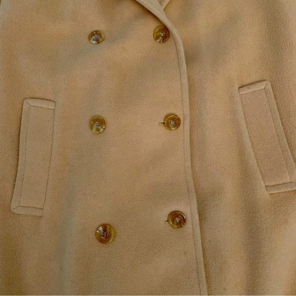 Marvin Richards Maxi Double Breasted Camel Hair Silk Lined Trench Coat. Size: 10 - Picture 7 of 12